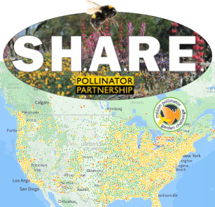 SHARE map of the US with logo